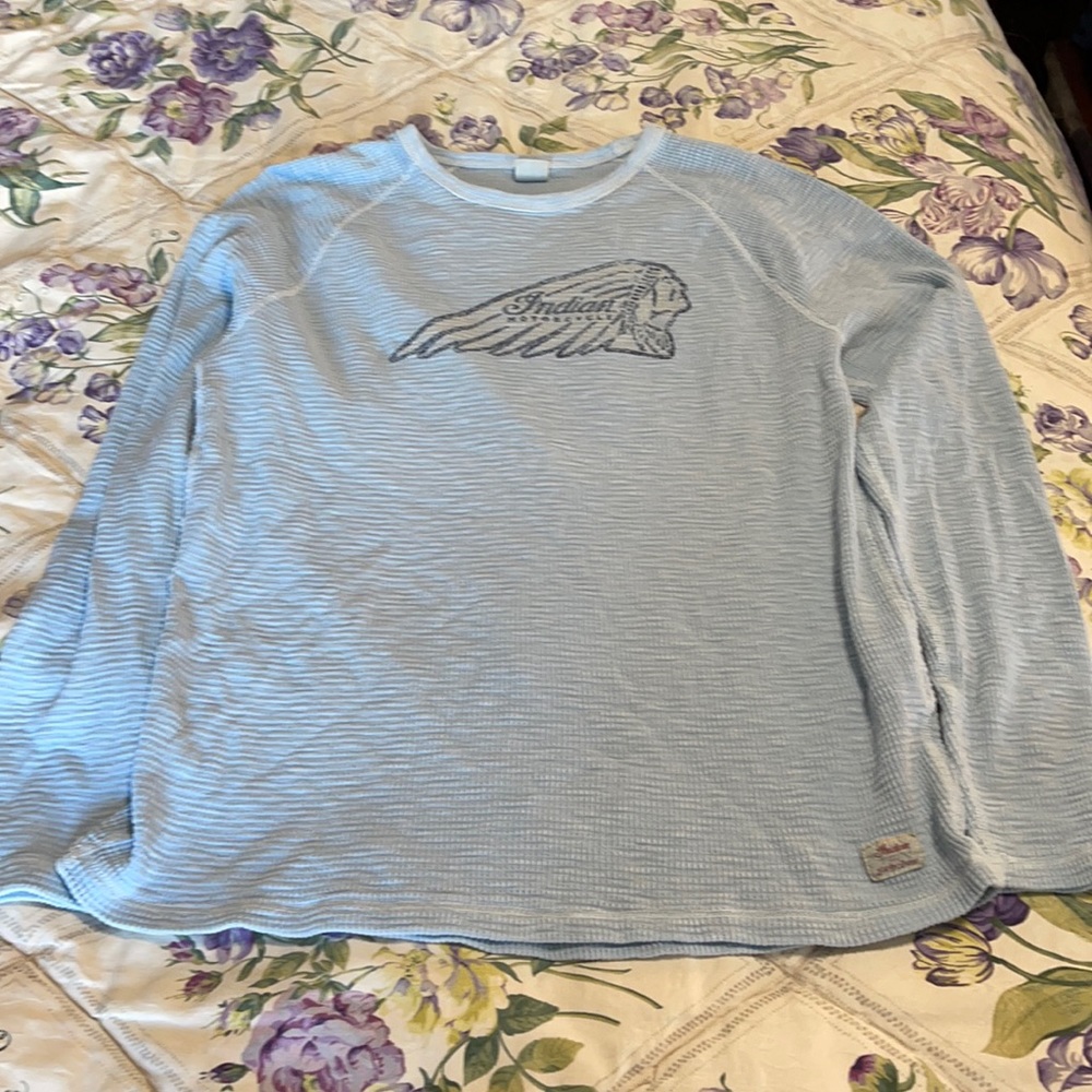 Lucky Brand Indian Motorcycle Long Sleeve Shirt